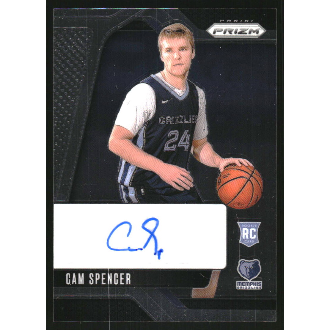 2024-25 Panini Prizm Rookie Signatures #46 Cam Spencer 2024-25 Panini Prizm Rookie Signatures #46 Cam Spencer
