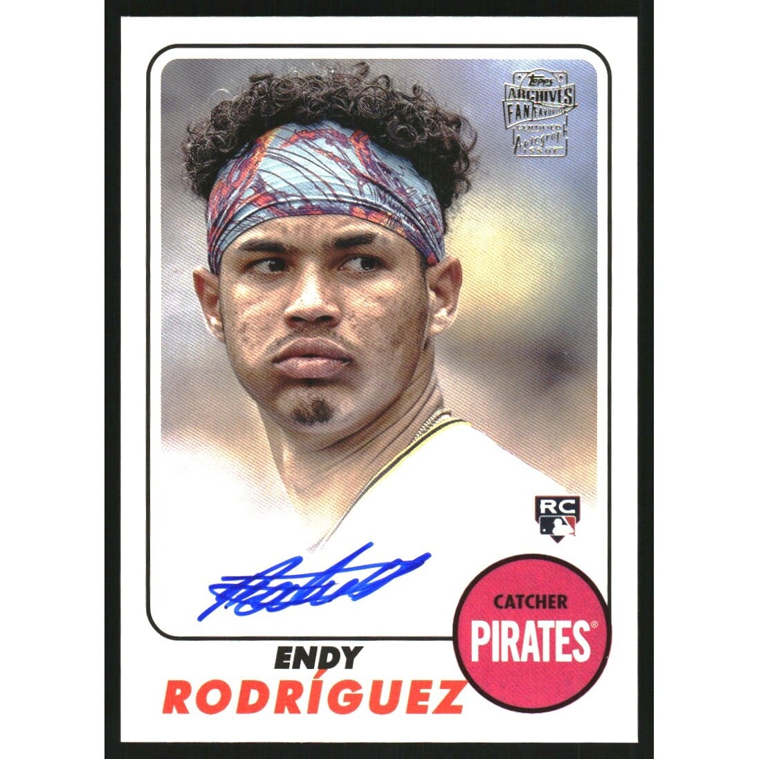 2024 Topps Archives '68 Fan Favorites Autographs #68FFER Endy Rodriguez. rookie card picture