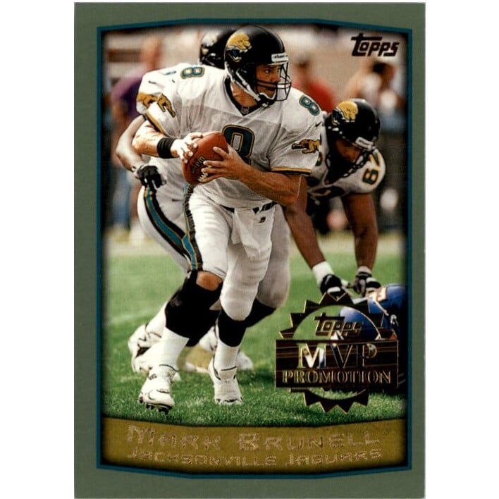 1999 Topps MVP Promotion #75 Mark Brunell. rookie card picture