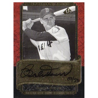 2003 SP Legendary Cuts Hall Marks Autographs #BD1 Bobby Doerr Black/50