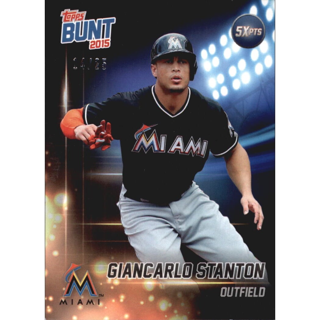 2015 Topps Bunt Player Code Cards #GS Giancarlo Stanton. rookie card picture