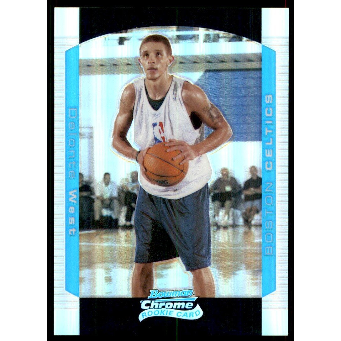 2004-05 Bowman Chrome Refractors #128 Delonte West. rookie card picture