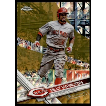 2017 Topps Chrome Gold Wave Refractors #144 Billy Hamilton