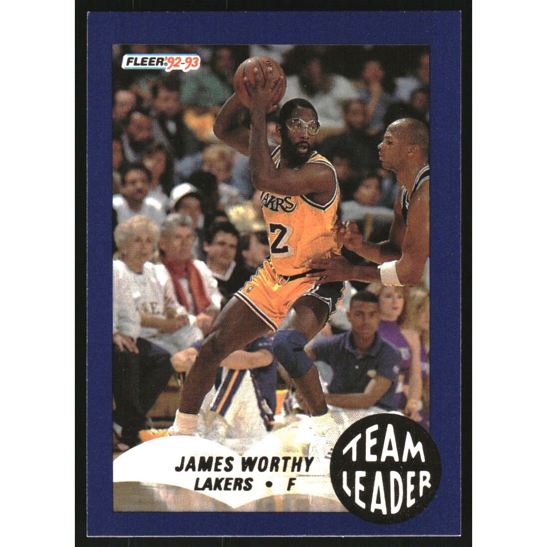 1992-93 Fleer Team Leaders #13 James Worthy. rookie card picture