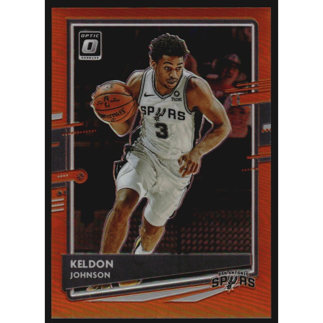 2020-21 Donruss Optic Orange #10 Keldon Johnson. rookie card picture