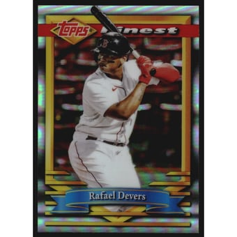 2021 Finest Flashbacks Refractors #102 Rafael Devers