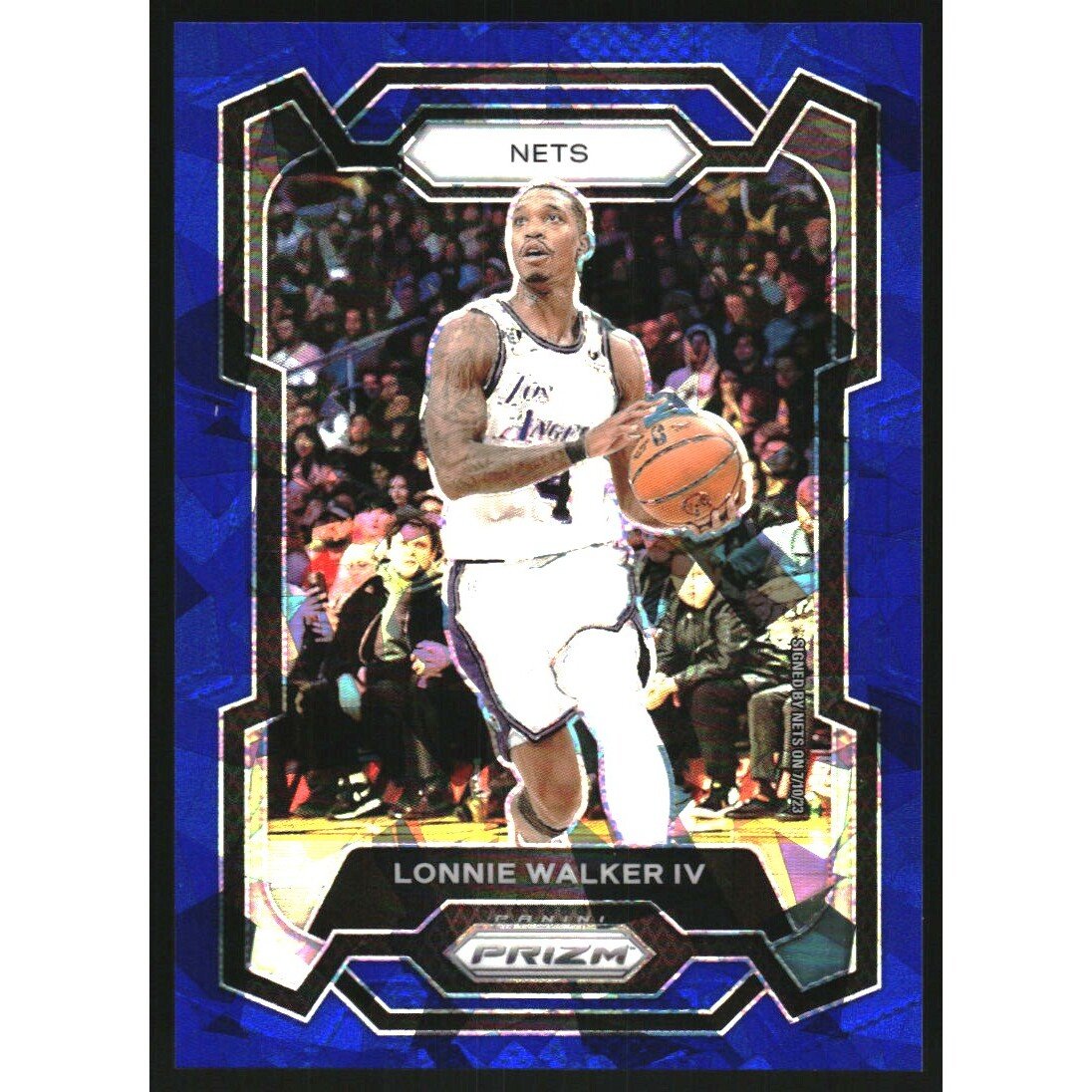 2023-24 Panini Prizm Prizms Blue Ice #231 Lonnie Walker IV. rookie card picture