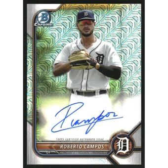 2022 Bowman Chrome Mega Box Autographs #BMARC Roberto Campos