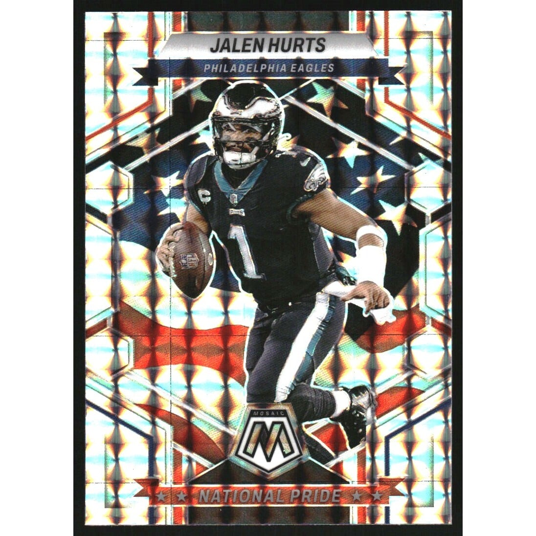 2023 Panini Mosaic Mosaic #252 Jalen Hurts NP. rookie card picture