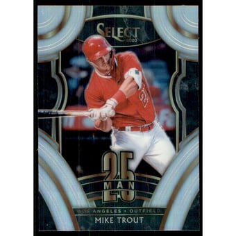 2020 Select 25-Man Prizms Holo #7 Mike Trout