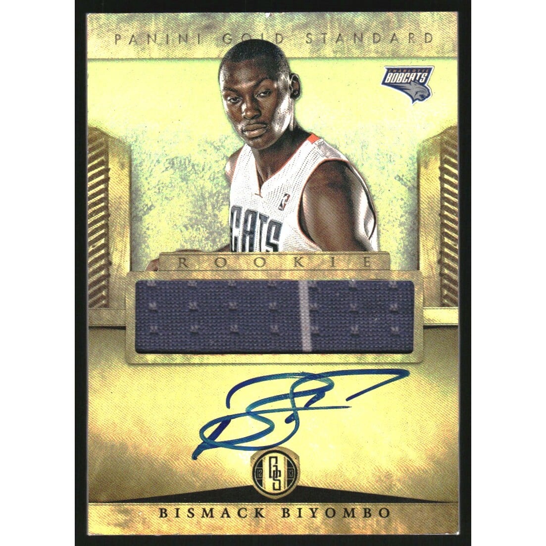 2012-13 Panini Gold Standard #232 Bismack Biyombo JSY AU RC. rookie card picture