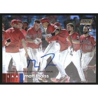 2020 Stadium Club Chrome Autographs Gold Refractors #UAMT Matt Thaiss
