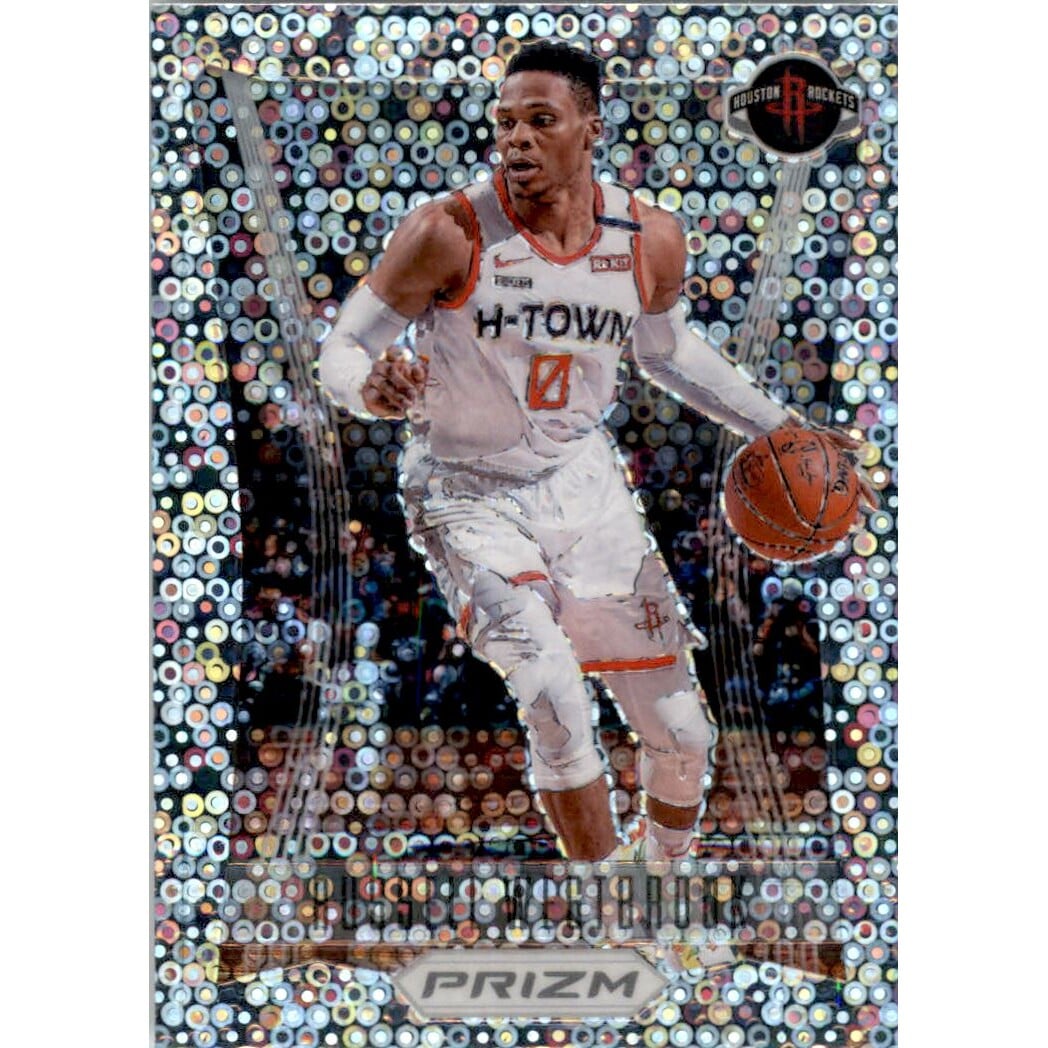 2020-21 Panini Prizm Prizm Flashback Fast Break #14 Russell Westbrook. rookie card picture