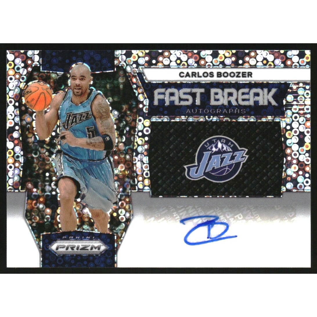 2023-24 Panini Prizm Fast Break Autographs #25 Carlos Boozer. rookie card picture