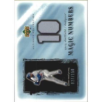 2001 Ultimate Collection Magic Numbers Game Jersey #MNGS Gary Sheffield