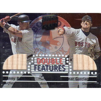 2002 Donruss Best of Fan Club Double Features Lumber #DF4 Manny Ramirez/Nomar Garciaparra