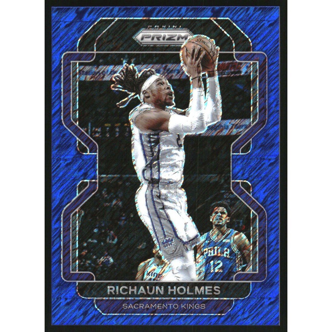 2021-22 Panini Prizm Prizms Blue Shimmer #170 Richaun Holmes. rookie card picture