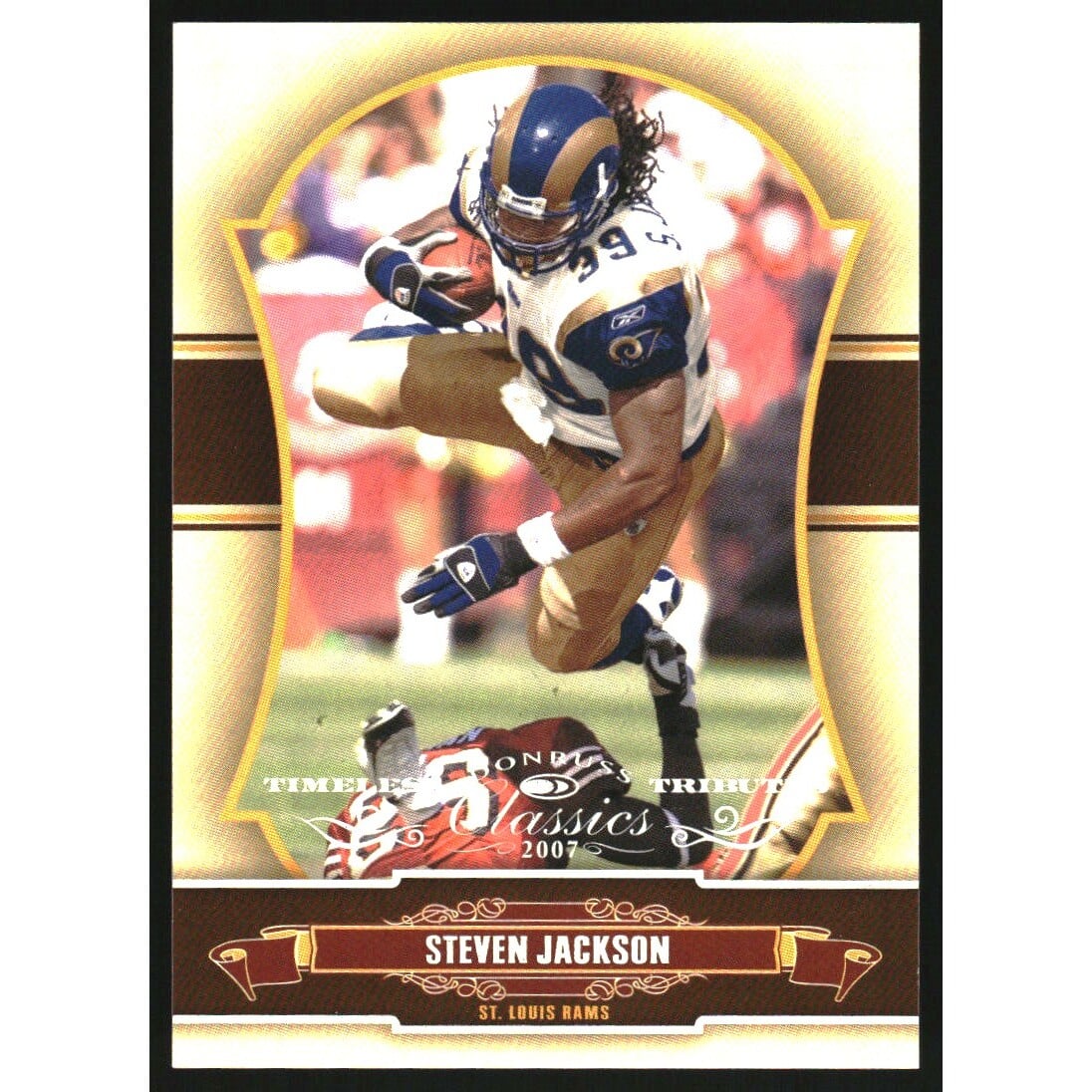 2007 Donruss Classics Timeless Tributes Platinum #90 Steven Jackson. rookie card picture