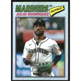 2026 Topps Heritage Chrome Refractors #240 Julio Rodriguez