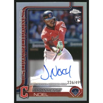 2025 Topps Chrome Rookie Autographs Refractors #RAJN Jhonkensy Noel