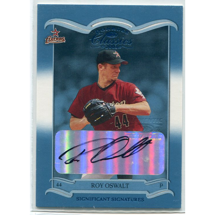 2003 Donruss Classics Significant Signatures #13 Roy Oswalt/100. rookie card picture