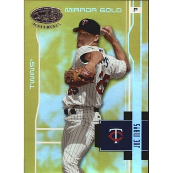 2003 Leaf Certified Materials Mirror Gold #106 Joe Mays