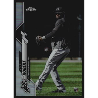 2020 Topps Chrome Photo Variation Refractors #60A Luis Robert/Throwing