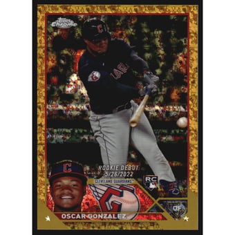2023 Topps Chrome Update Gold Mini-Diamond Refractors #USC47 Oscar Gonzalez