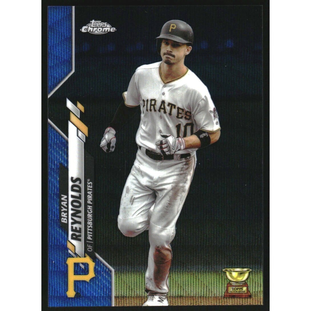2020 Topps Chrome Blue Wave Refractors #17 Bryan Reynolds. rookie card picture