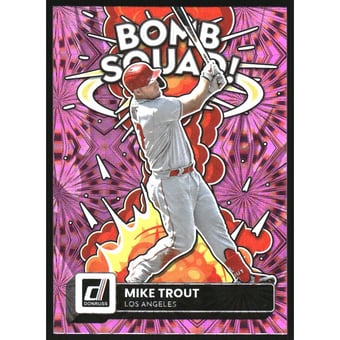 2022 Donruss Bomb Squad Pink Fireworks #8 Mike Trout