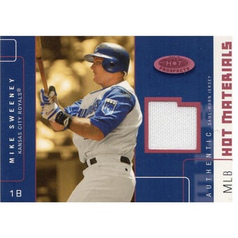 2003 Hot Prospects MLB Red Hot Materials #MS Mike Sweeney Jsy