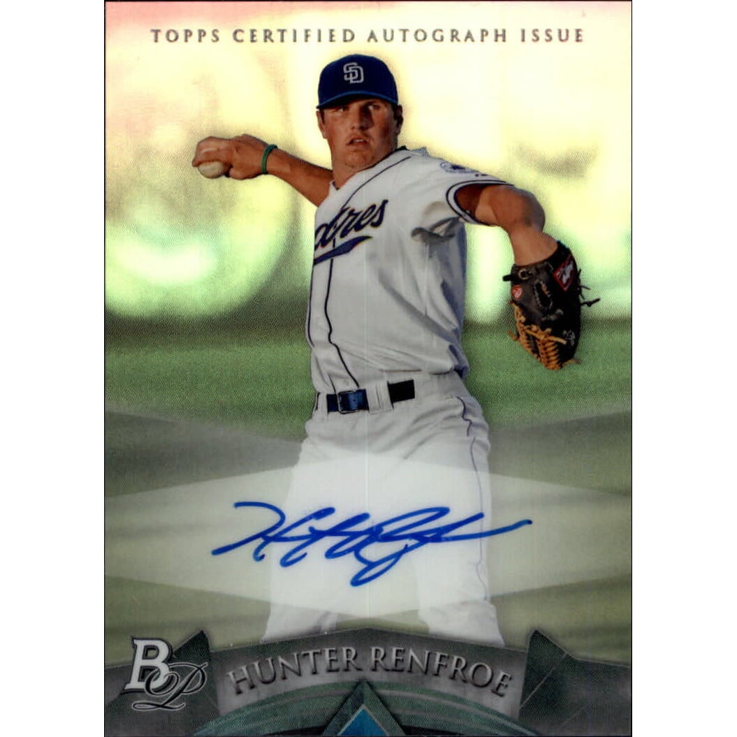 2014 Bowman Platinum Prospect Autographs #APHR Hunter Renfroe. rookie card picture