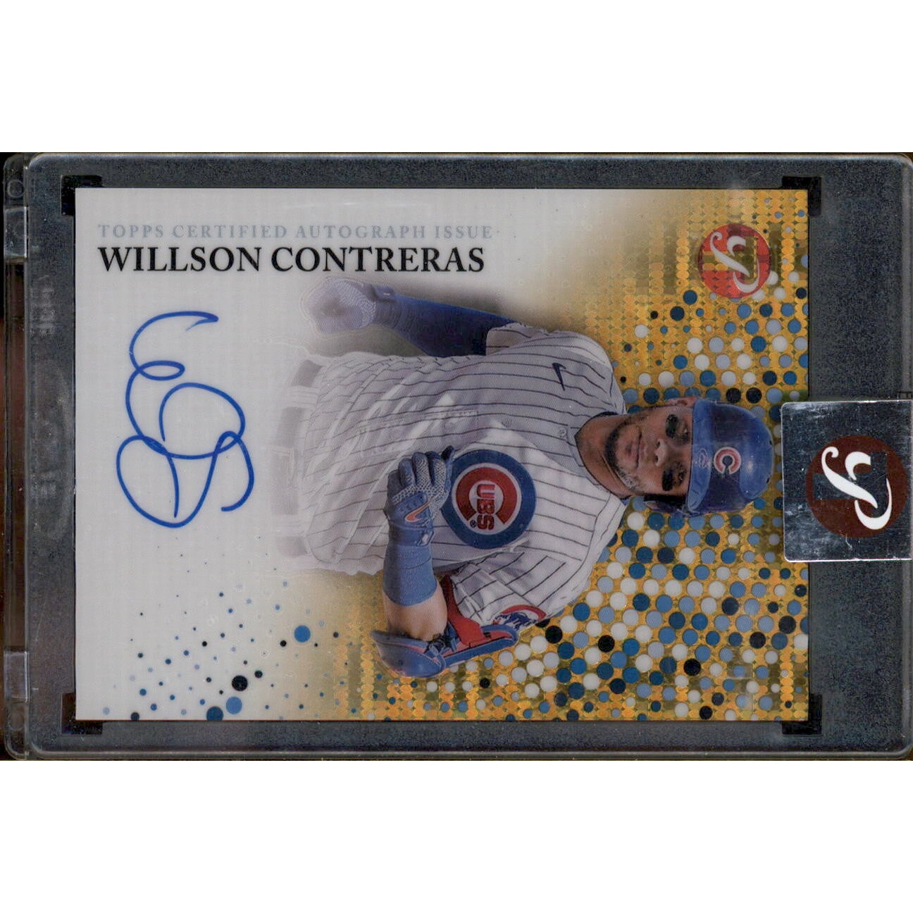 2022 Topps Pristine Autographs Gold Pristine Refractors #PAWC Willson Contreras. rookie card picture