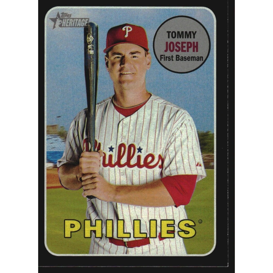 2018 Topps Heritage Black Border #34 Tommy Joseph. rookie card picture