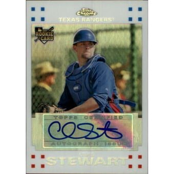 2007 Topps Chrome White Refractors #350 Chris Stewart AU