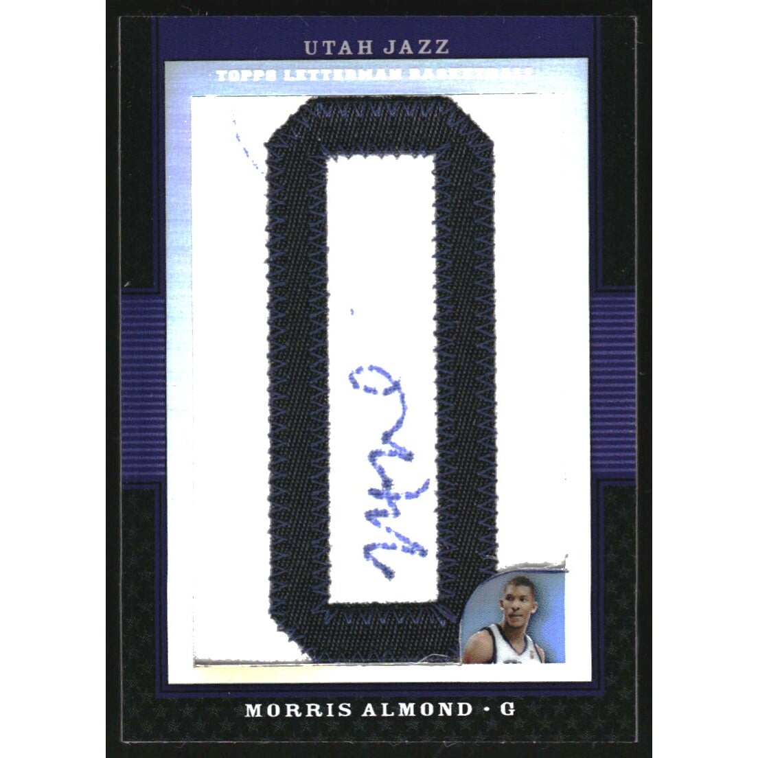 2007-08 Topps Letterman Patches Autographs Refractors #MA Morris Almond/90*. rookie card picture