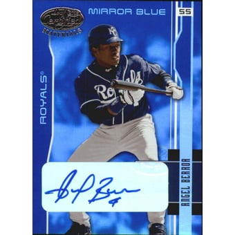 2003 Leaf Certified Materials Mirror Blue Autographs #80 Angel Berroa/50