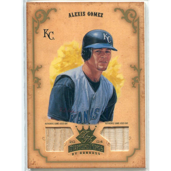 2004 Diamond Kings DK Materials Gold #96 Alexis Gomez Bat-Bat/5