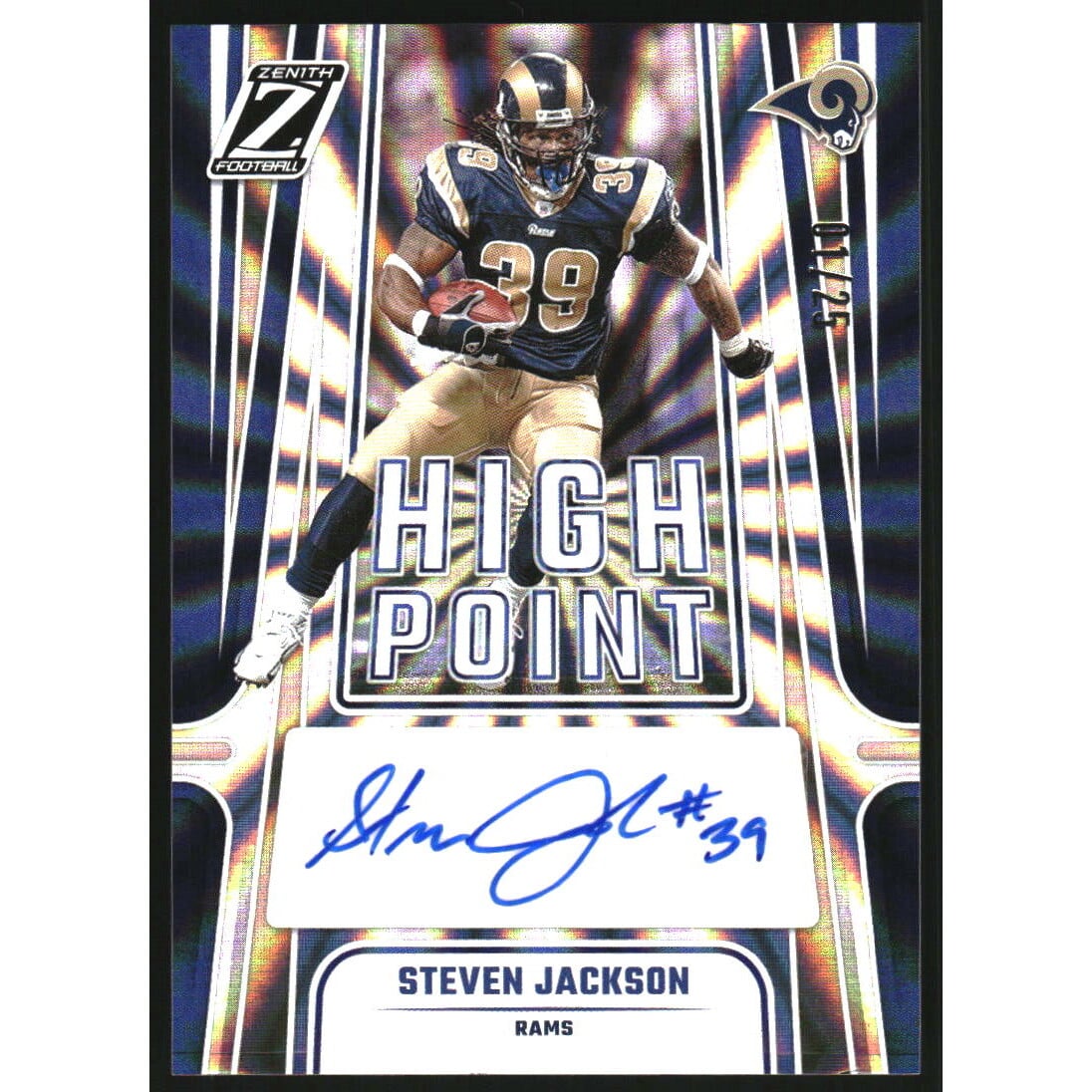 2024 Zenith High Point Signatures Spokes #25 Steven Jackson