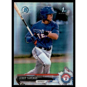 2017 Bowman Chrome Mini Prospects Refractors #BCP158 Leody Taveras
