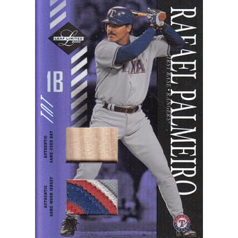 2003 Leaf Limited TNT Prime #117 R.Palmeiro Rgr H Bat-Jsy