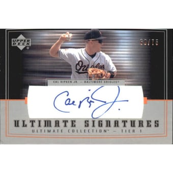 2002 Ultimate Collection Signatures Tier 1 #CR1 Cal Ripken/75