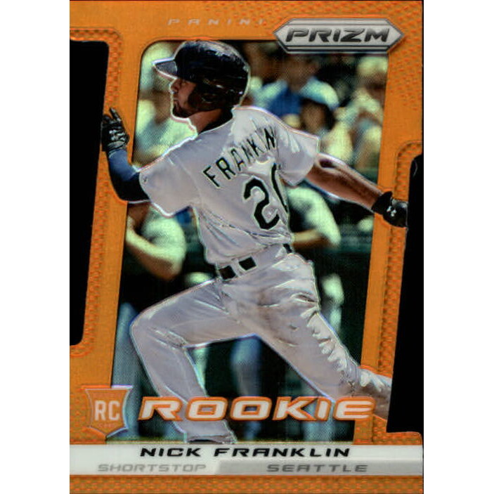 2013 Panini Prizm Prizms Orange Die-Cut #299 Nick Franklin 2013 Panini Prizm Prizms Orange Die-Cut #299 Nick Franklin