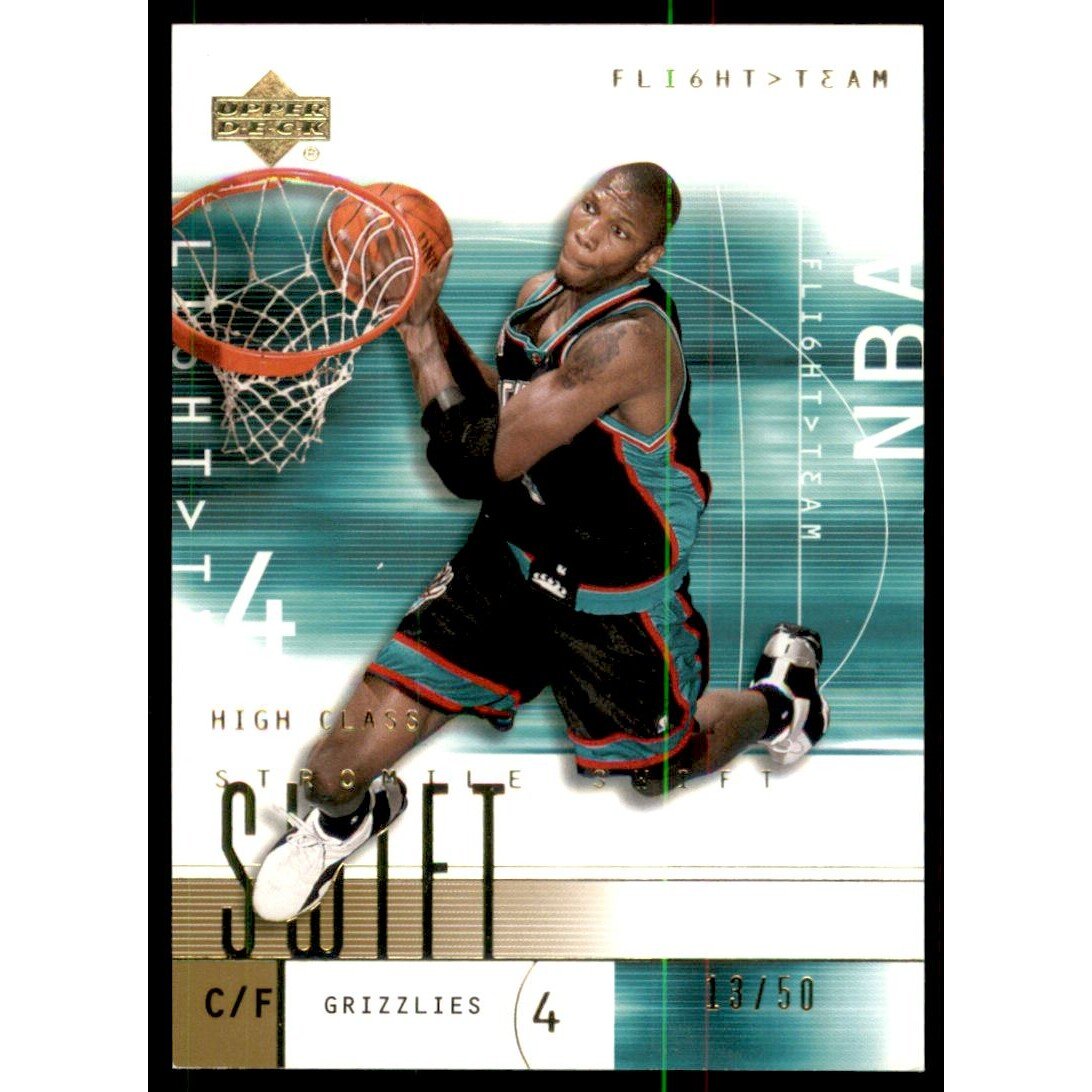 2001-02 Upper Deck Flight Team Gold #37 Stromile Swift. rookie card picture