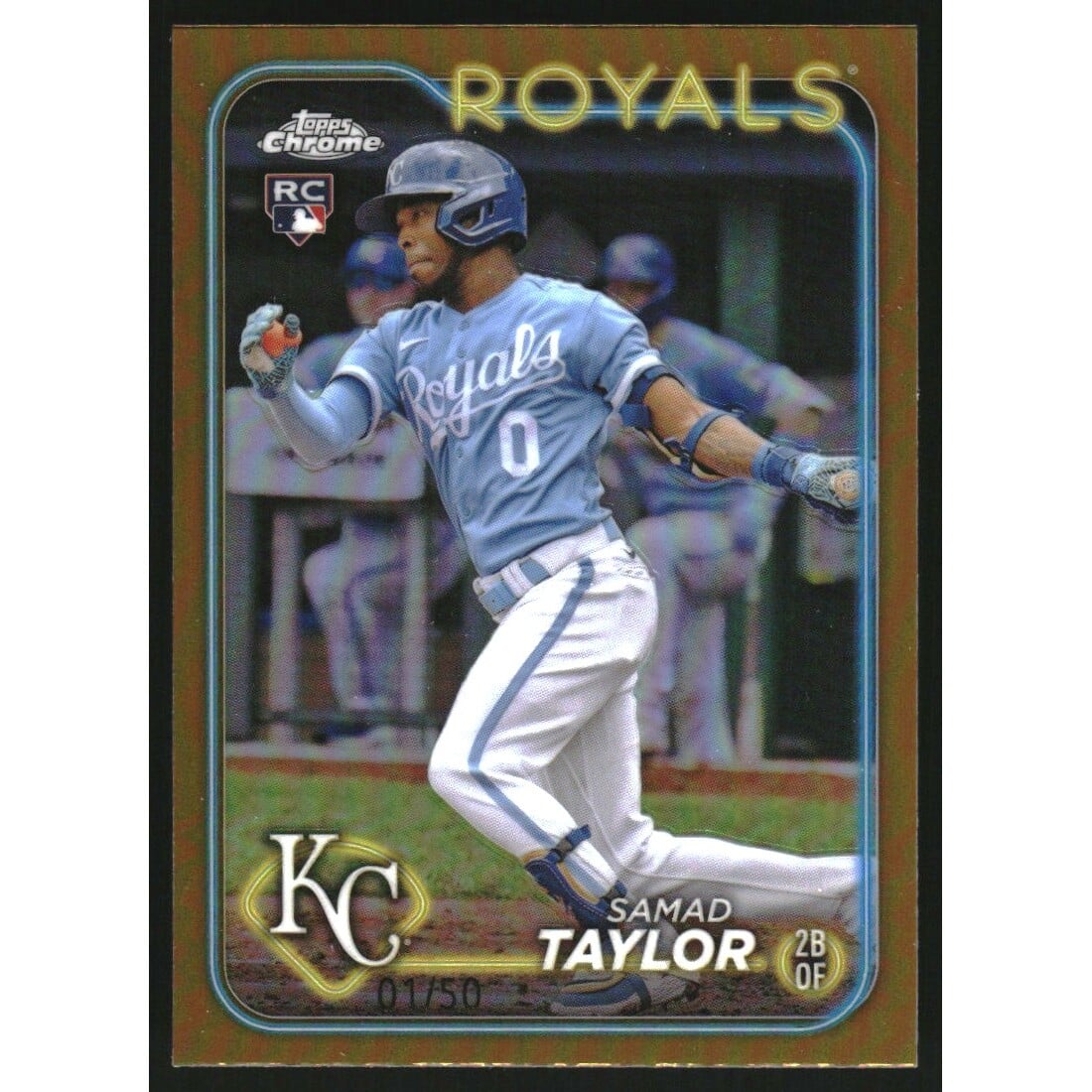 2024 Topps Chrome Gold Refractors #243 Samad Taylor. rookie card picture