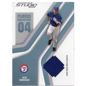 2004 Studio Players Collection Jersey Platinum #6 Alex Rodriguez Rgr Blue