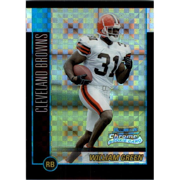 2002 Bowman Chrome Xfractors #130 William Green. rookie card picture