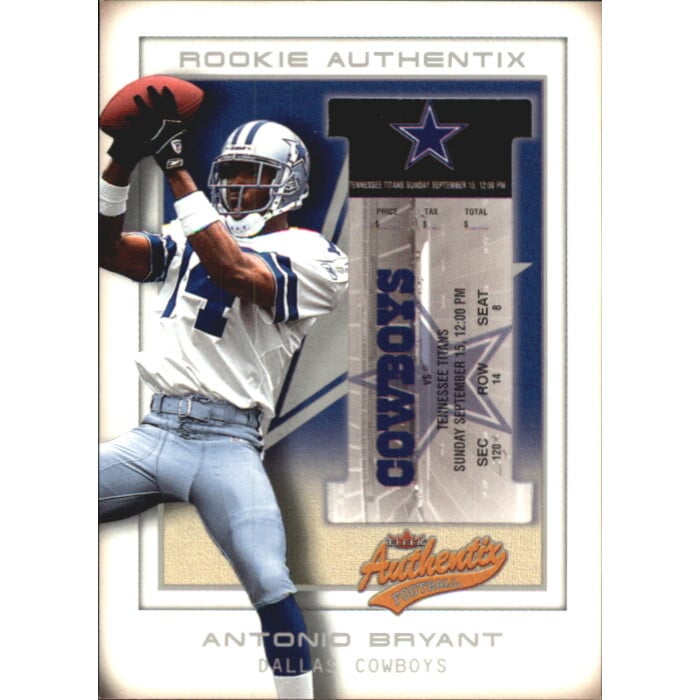 2002 Fleer Authentix Front Row #107 Antonio Bryant. rookie card picture