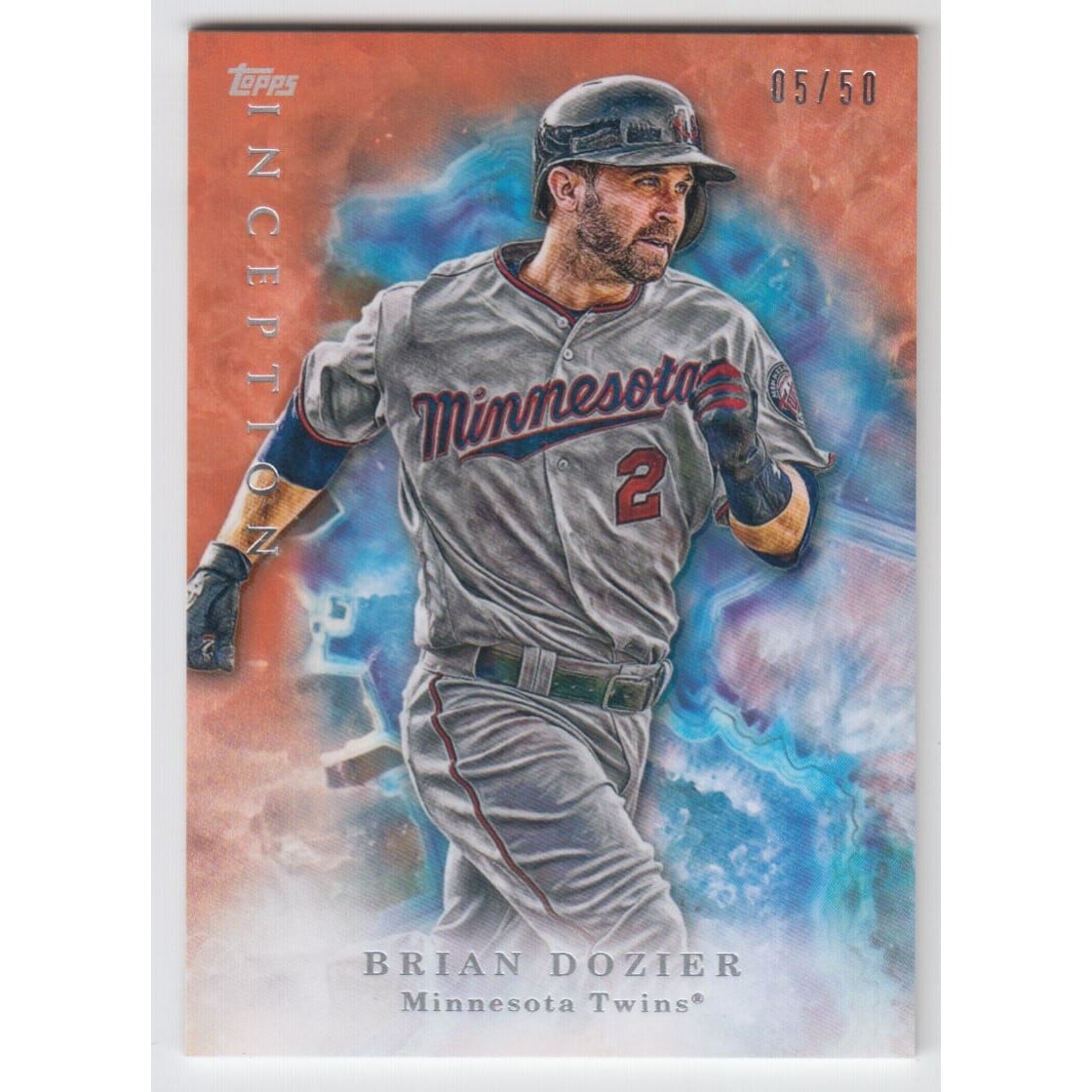 2017 Topps Inception Orange #17 Brian Dozier. rookie card picture