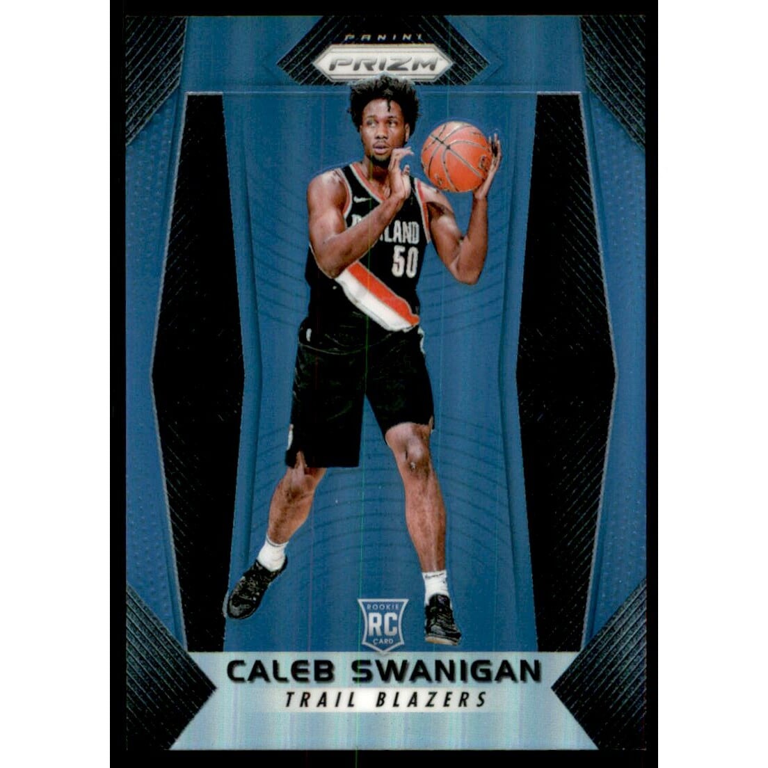 2017-18 Panini Prizm Prizms Blue #145 Caleb Swanigan. rookie card picture